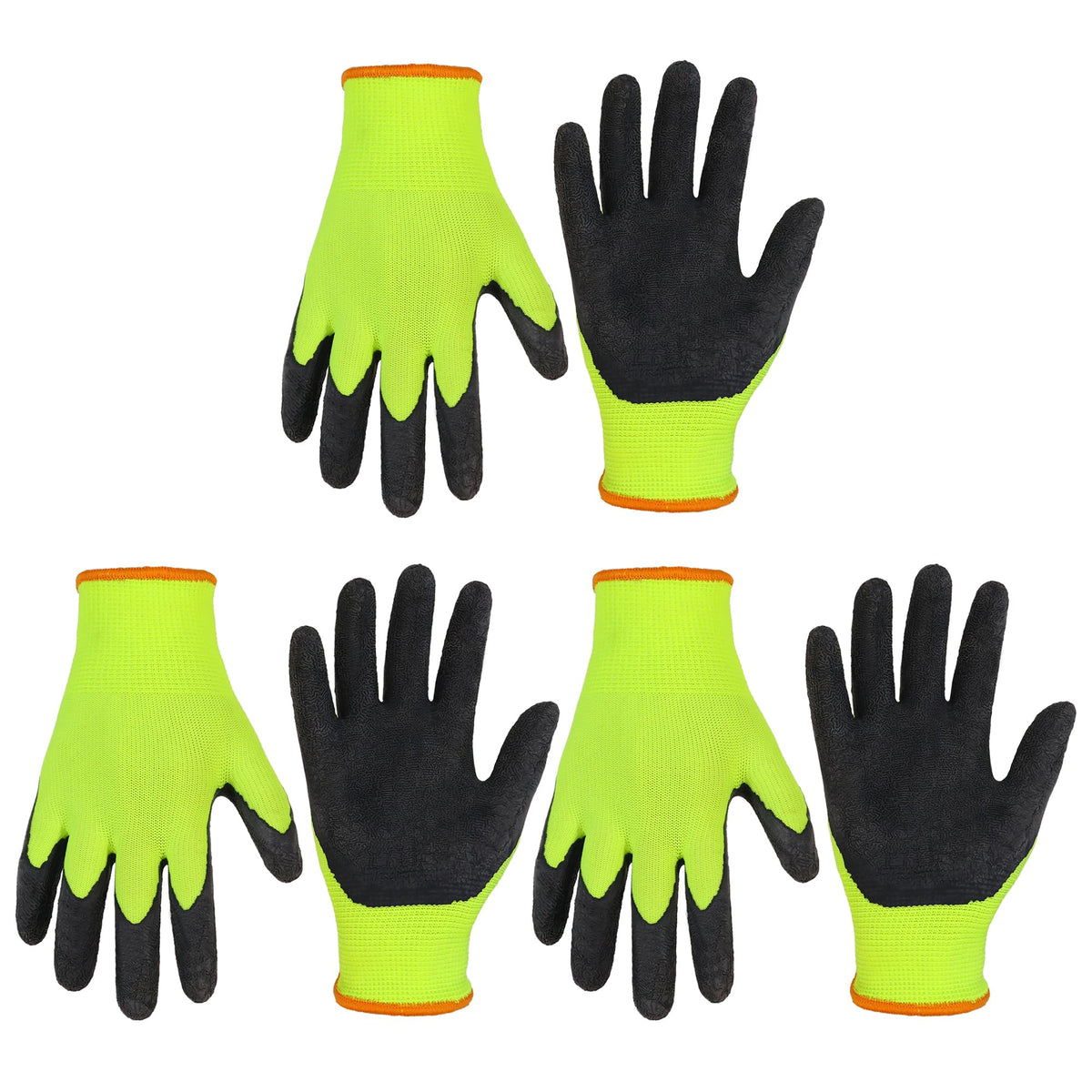 HANDLANDY 2 Pairs Kids Gardening Gloves, Grippy Kids Work Gloves, M
