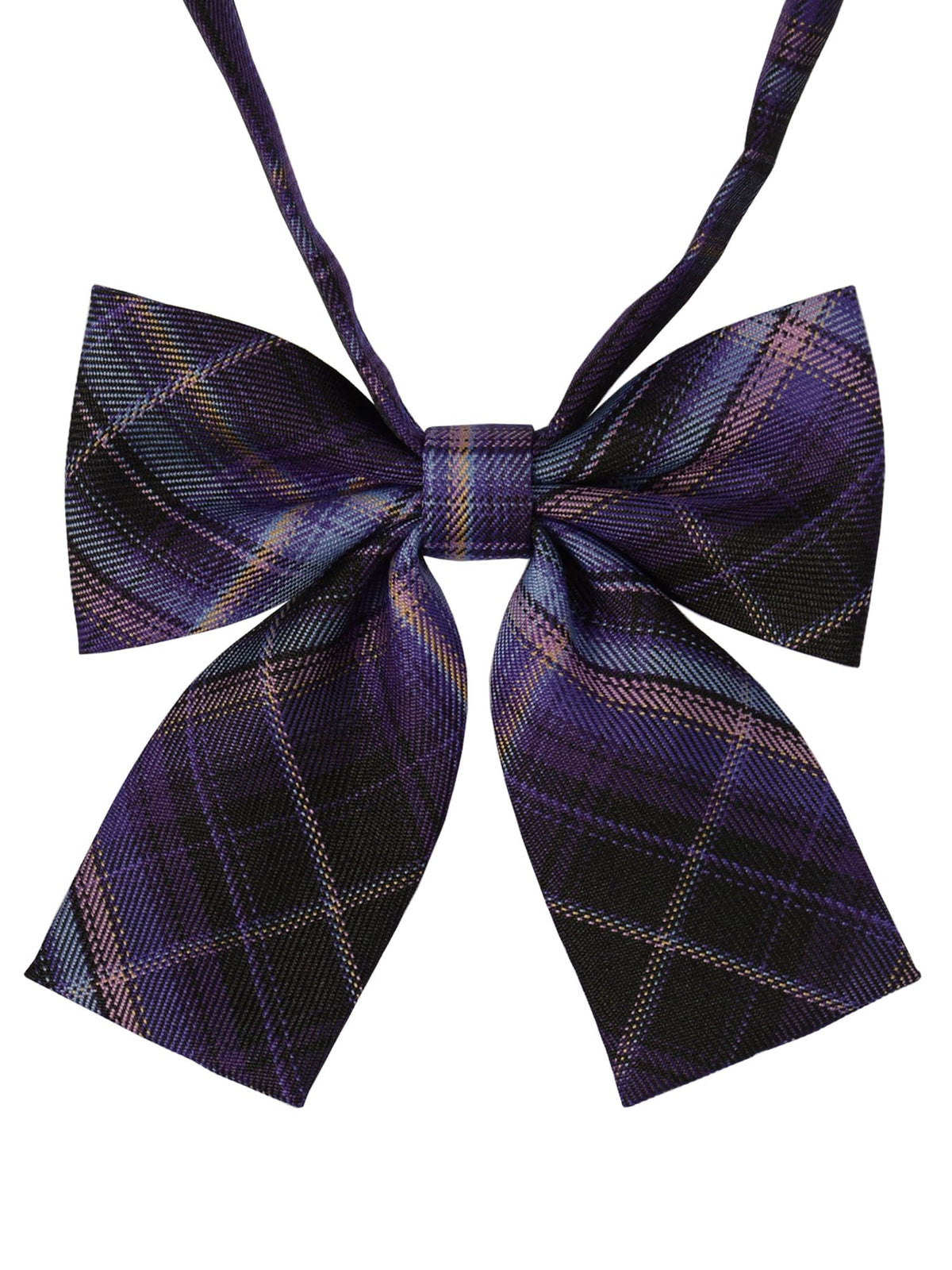 Women's Classic Plaid Bow Tie Adjustable Pre-Tied Bowtie