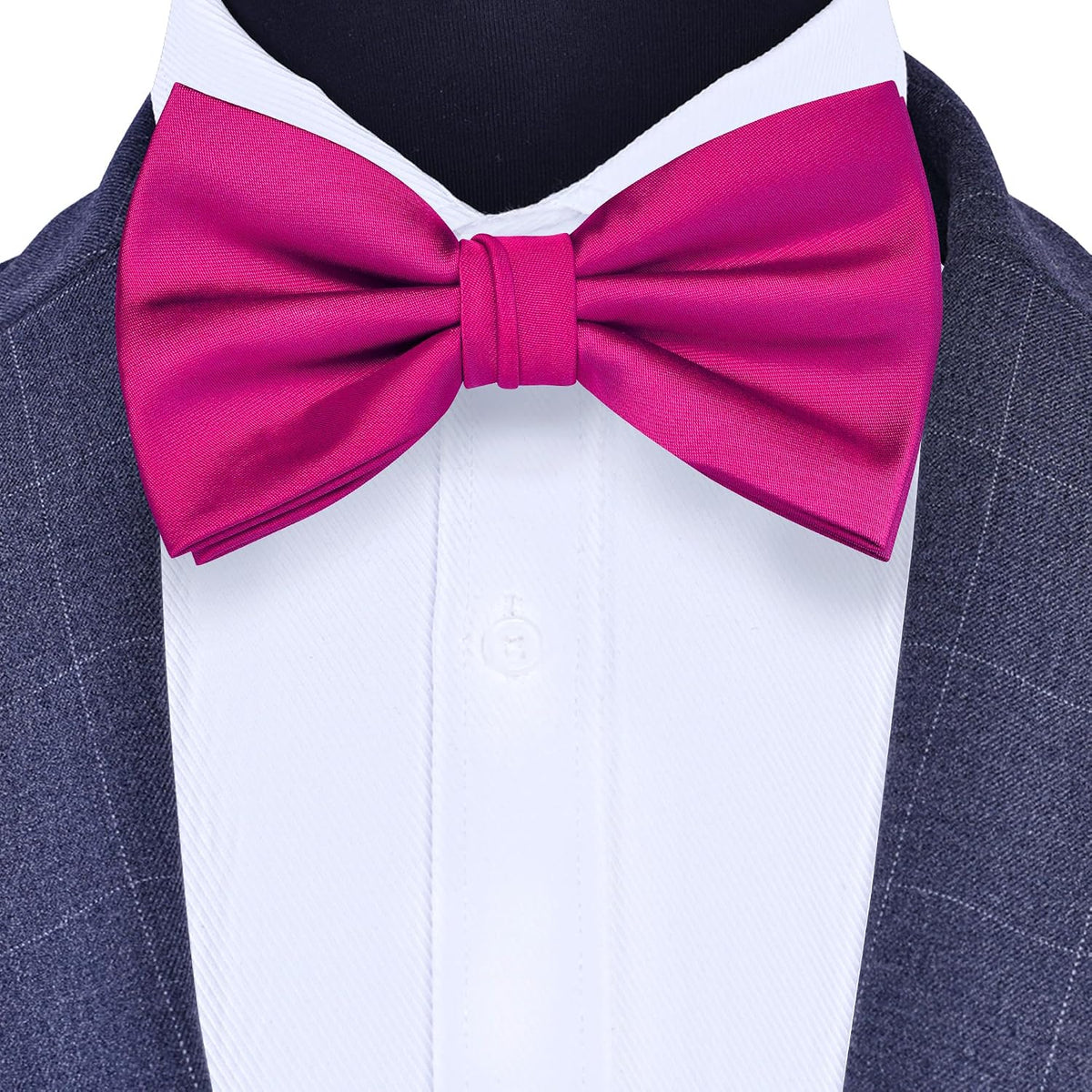 Branduce Mens Solid Color Adjustable Pre-tied Bow Tie for Men Party Wedding