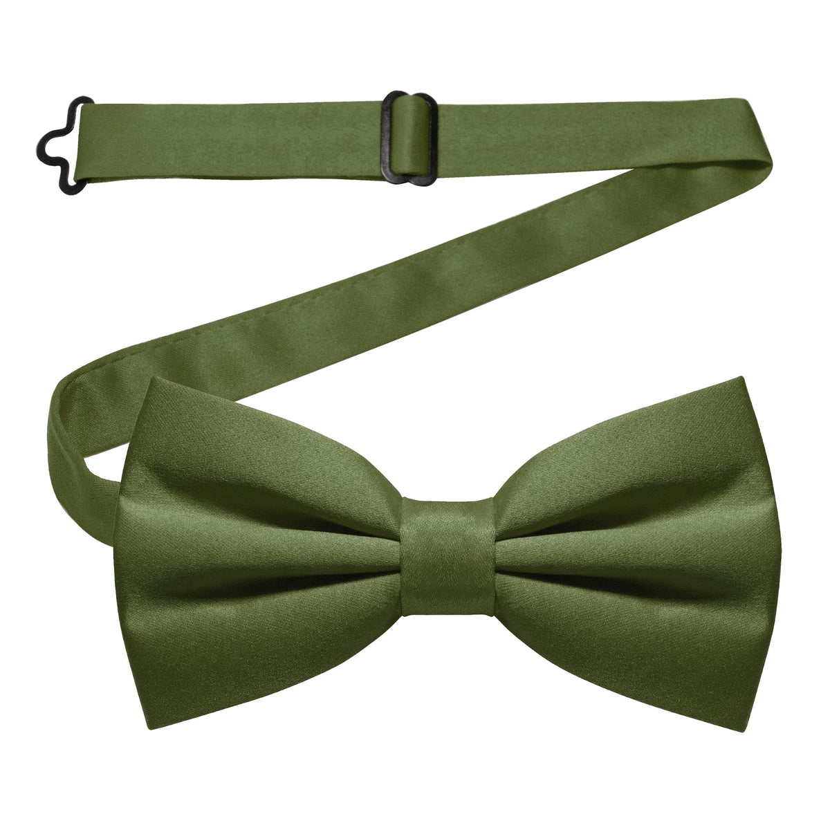 JEMYGINS Solid Color Pre-tied Bow Tie Adjustable Bowtie for Men
