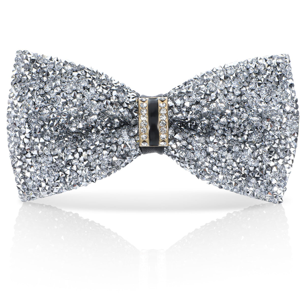 Ymapinc Rhinestone Bow Tie, Sparkly Bow Tie Adjustable