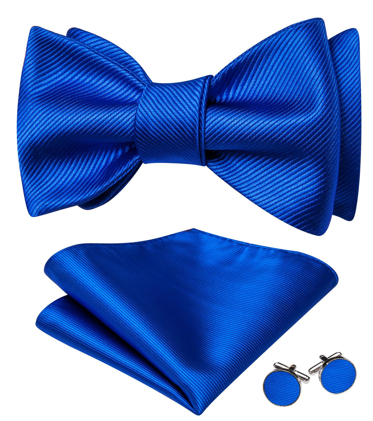 YOHOWA Bow Ties for Men Paisley Self Tie Bowtie Pocket Square Cufflinks Set