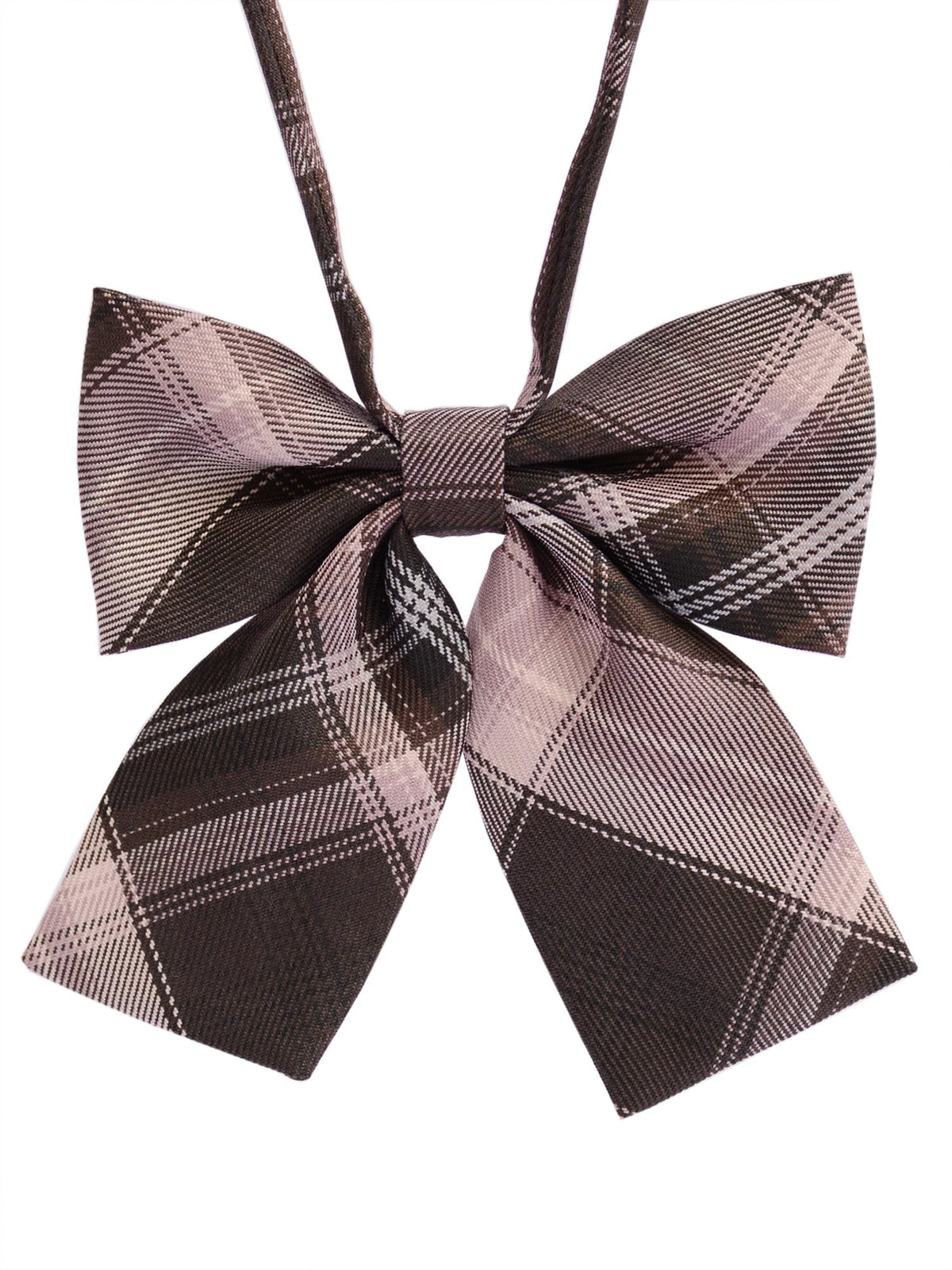 Women's Classic Plaid Bow Tie Adjustable Pre-Tied Bowtie