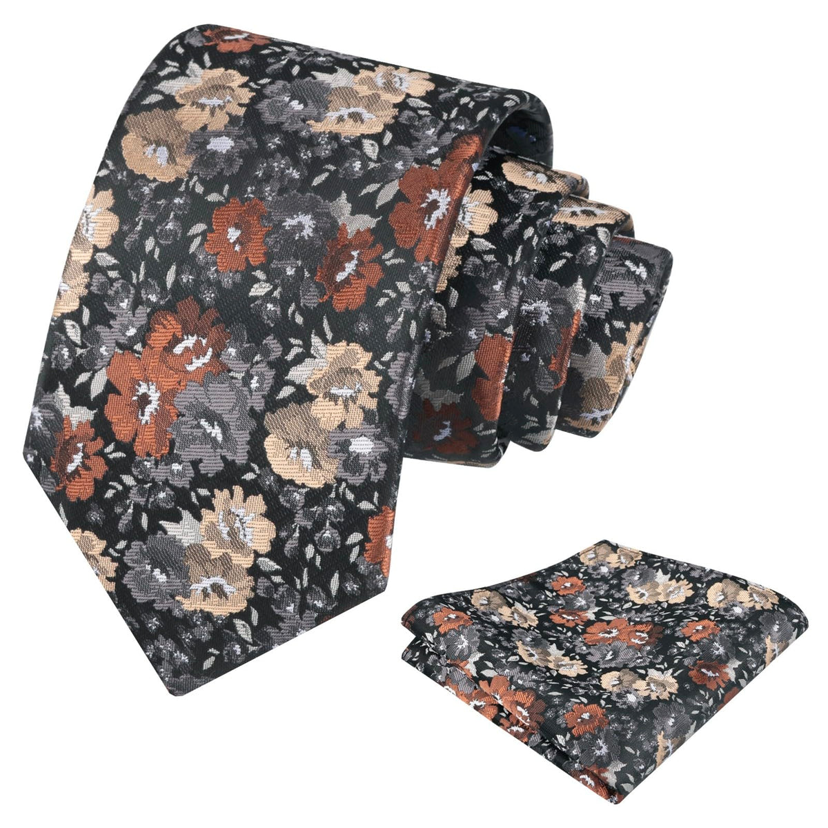 Alizeal Mens 3.15'' Colorful Flower Necktie Set