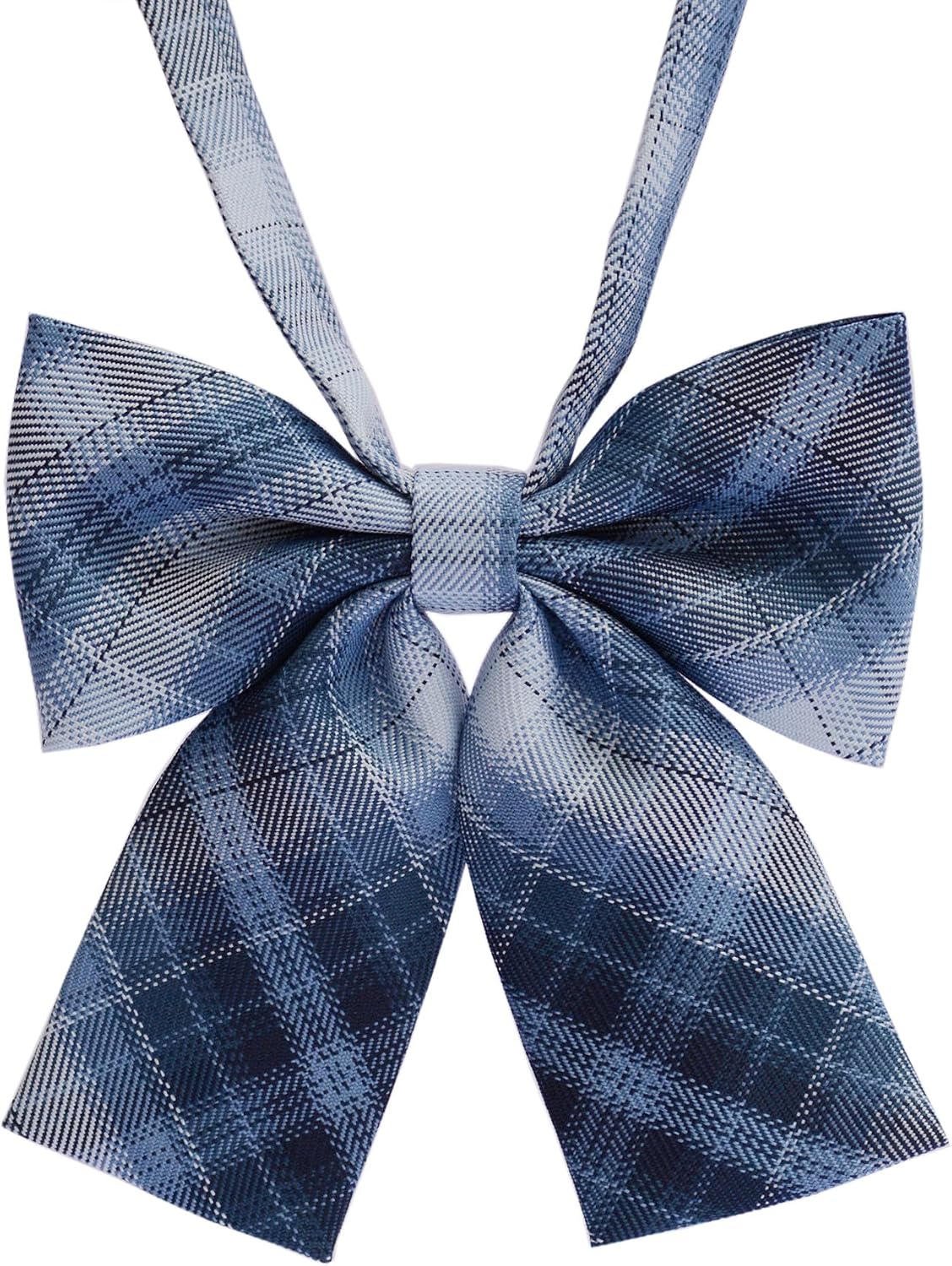 Women's Classic Plaid Bow Tie Adjustable Pre-Tied Bowtie