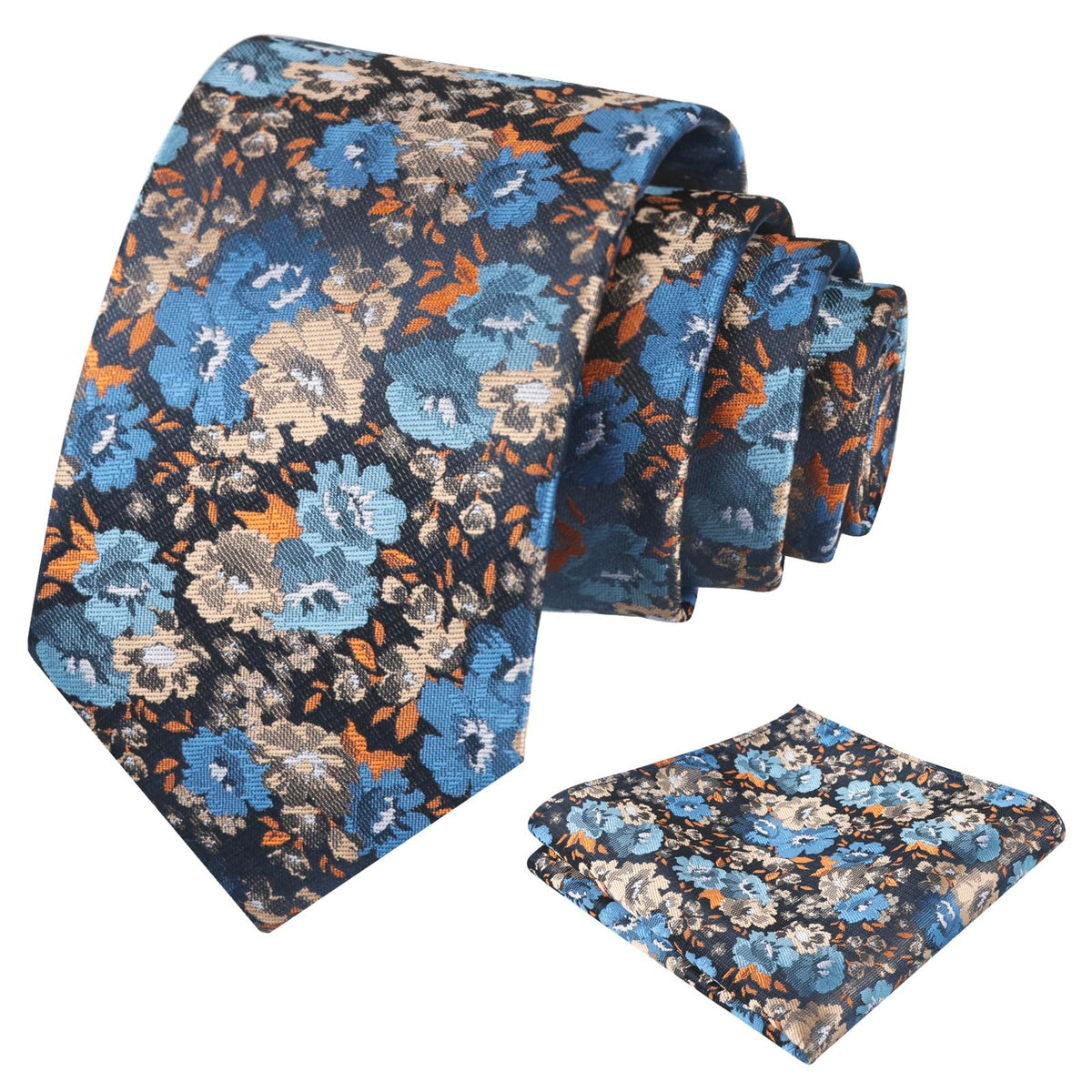 Alizeal Mens 3.15'' Colorful Flower Necktie Set