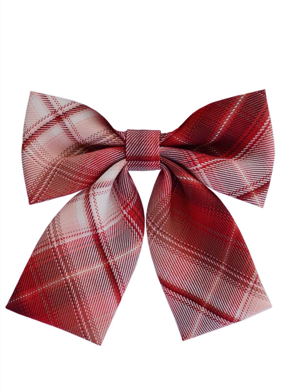 Women's Classic Plaid Bow Tie Adjustable Pre-Tied Bowtie