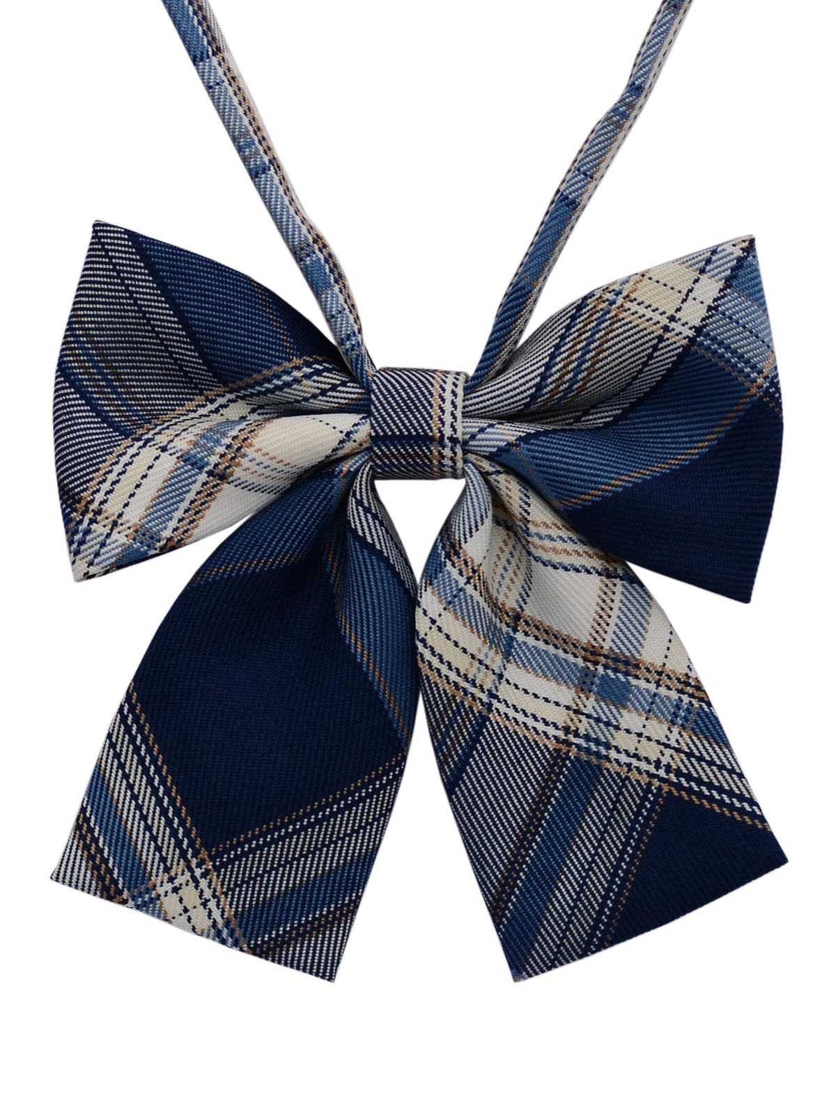 Women's Classic Plaid Bow Tie Adjustable Pre-Tied Bowtie