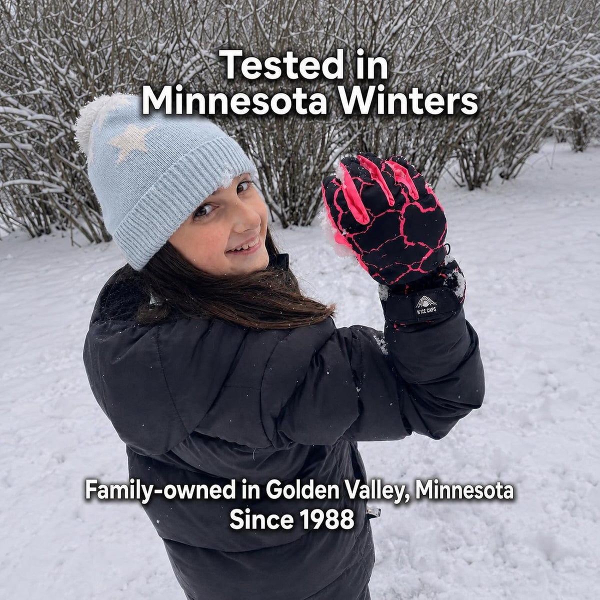 N'Ice Caps Kids Waterproof Winter Thinsulate Warm Gloves