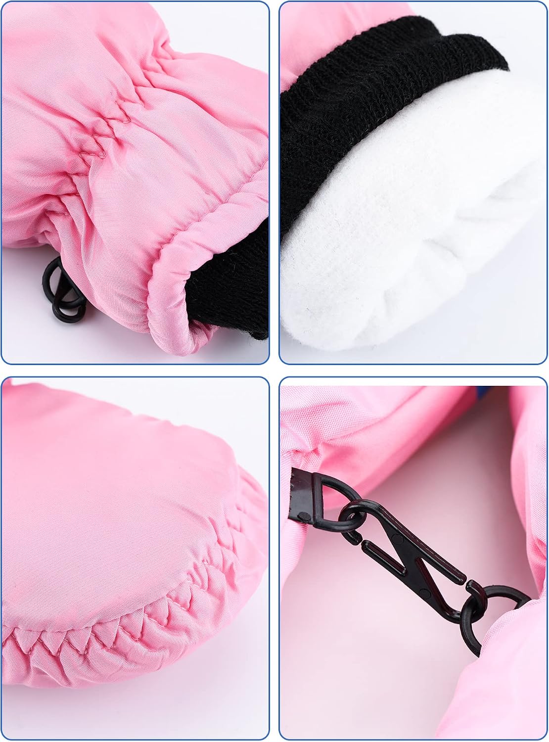 SATINIOR 6 Pairs Kids Snow Mittens