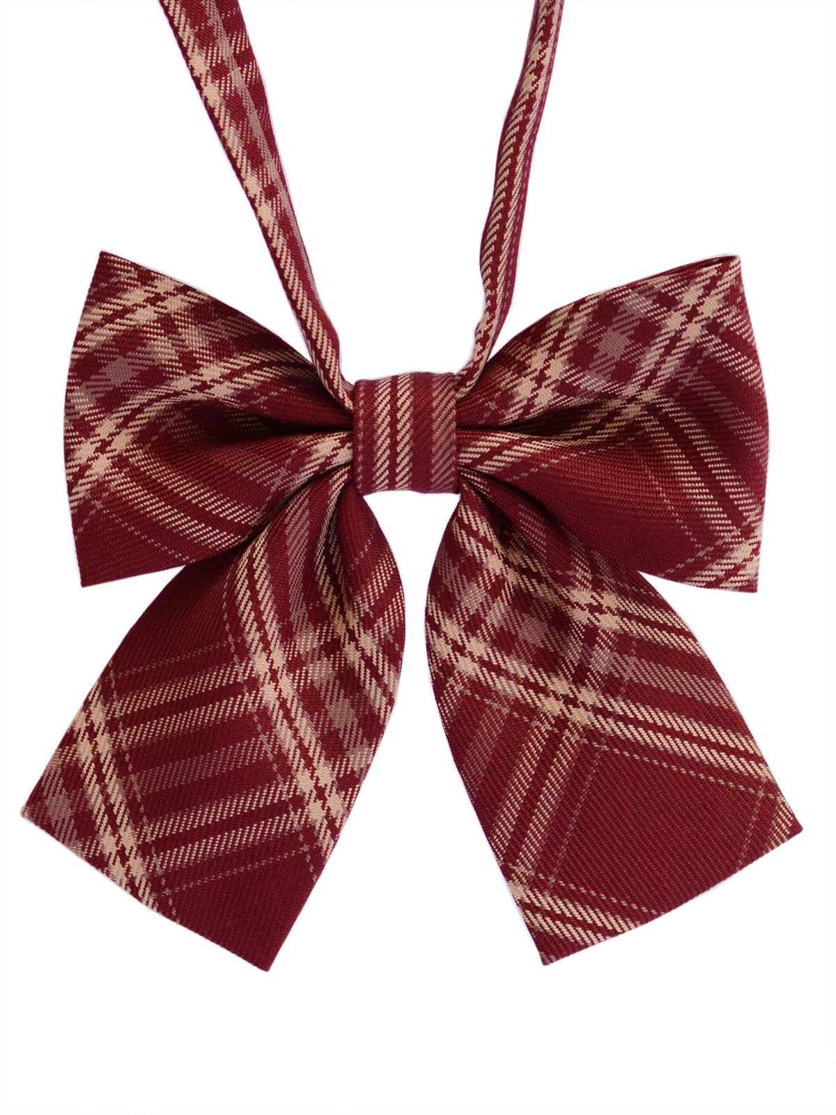 Women's Classic Plaid Bow Tie Adjustable Pre-Tied Bowtie
