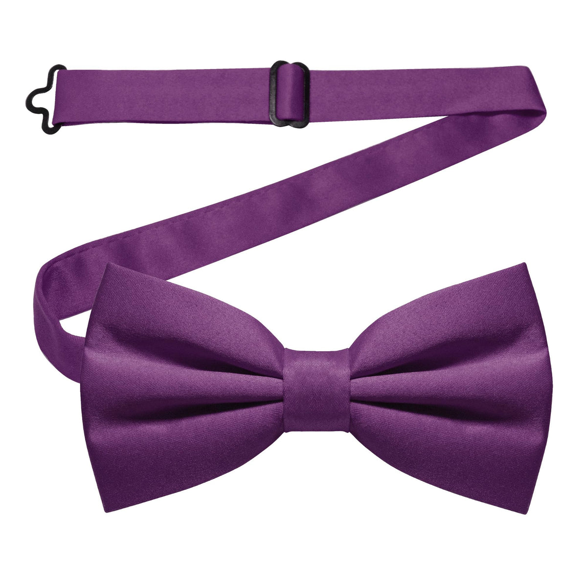 JEMYGINS Solid Color Pre-tied Bow Tie Adjustable Bowtie for Men