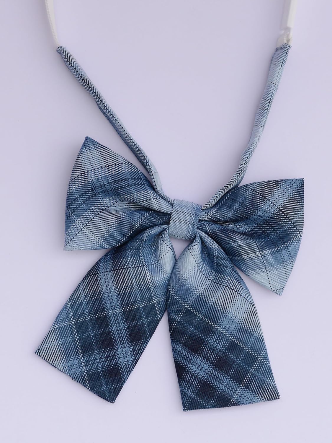 Women's Classic Plaid Bow Tie Adjustable Pre-Tied Bowtie
