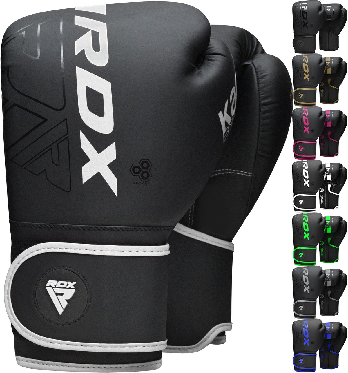 RDX Kids Boxing Gloves Sparring and Muay Thai Maya Hide Leather, Kara Patent Pending Junior Training Mitt for Kickboxing, Punching Bag, Focus Pads, MMA, Thai Pad, Double End Ball Punching Gloves