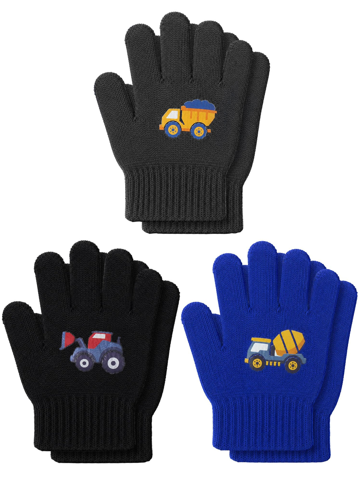 EBOOT 3 Pairs Winter Kids Gloves Warm