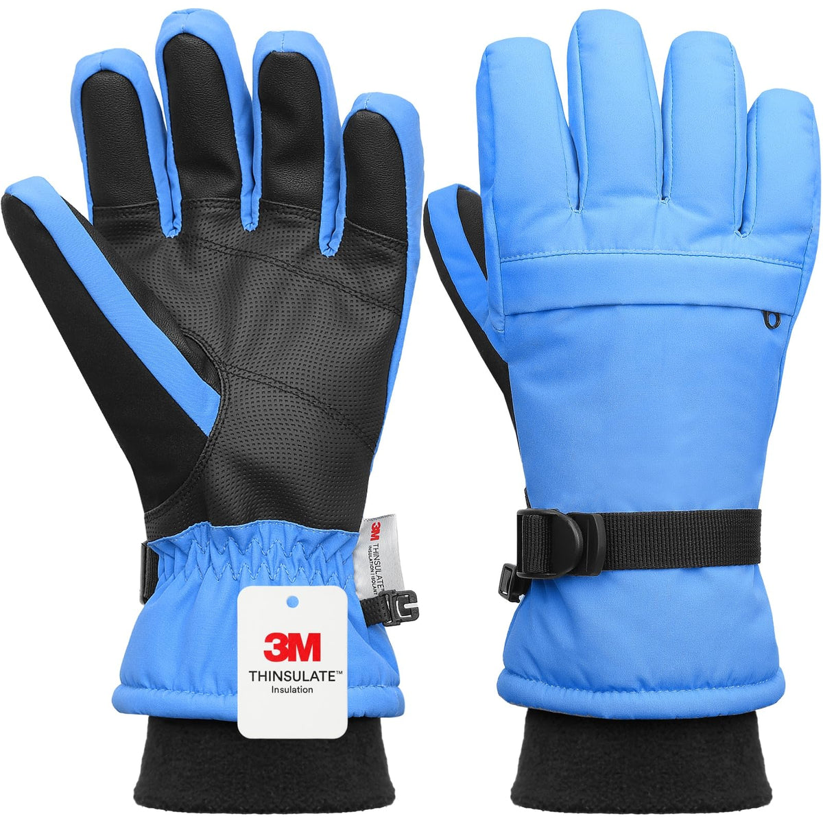 Ski Gloves,Snow Gloves Waterproof Winter Warm Cold Weather Touchscreen Gloves for Parent& Child Kids Skiing,Snowboarding