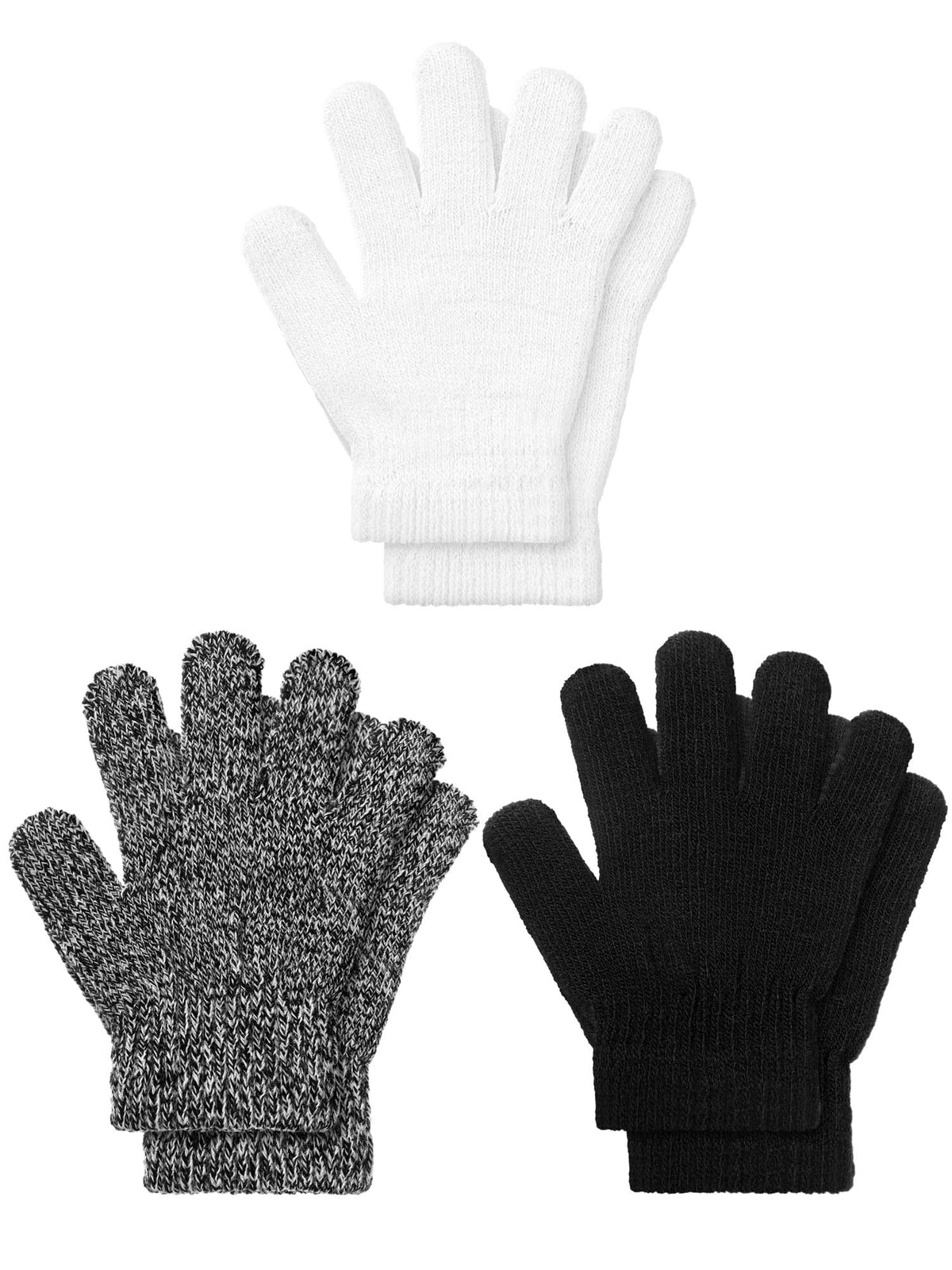 EBOOT 3 Pairs Winter Kids Gloves Warm