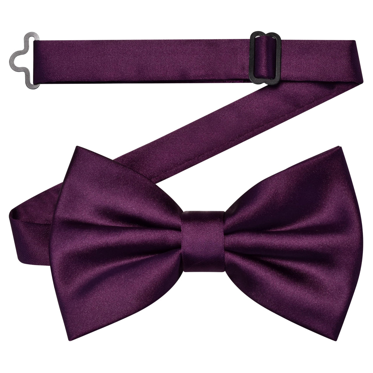 Branduce Solid Color Pre-tied Bow Tie Quality Adjustable Bowtie for Men Party Wedding