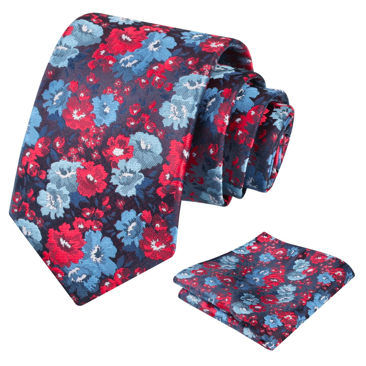 Alizeal Mens 3.15'' Colorful Flower Necktie Set