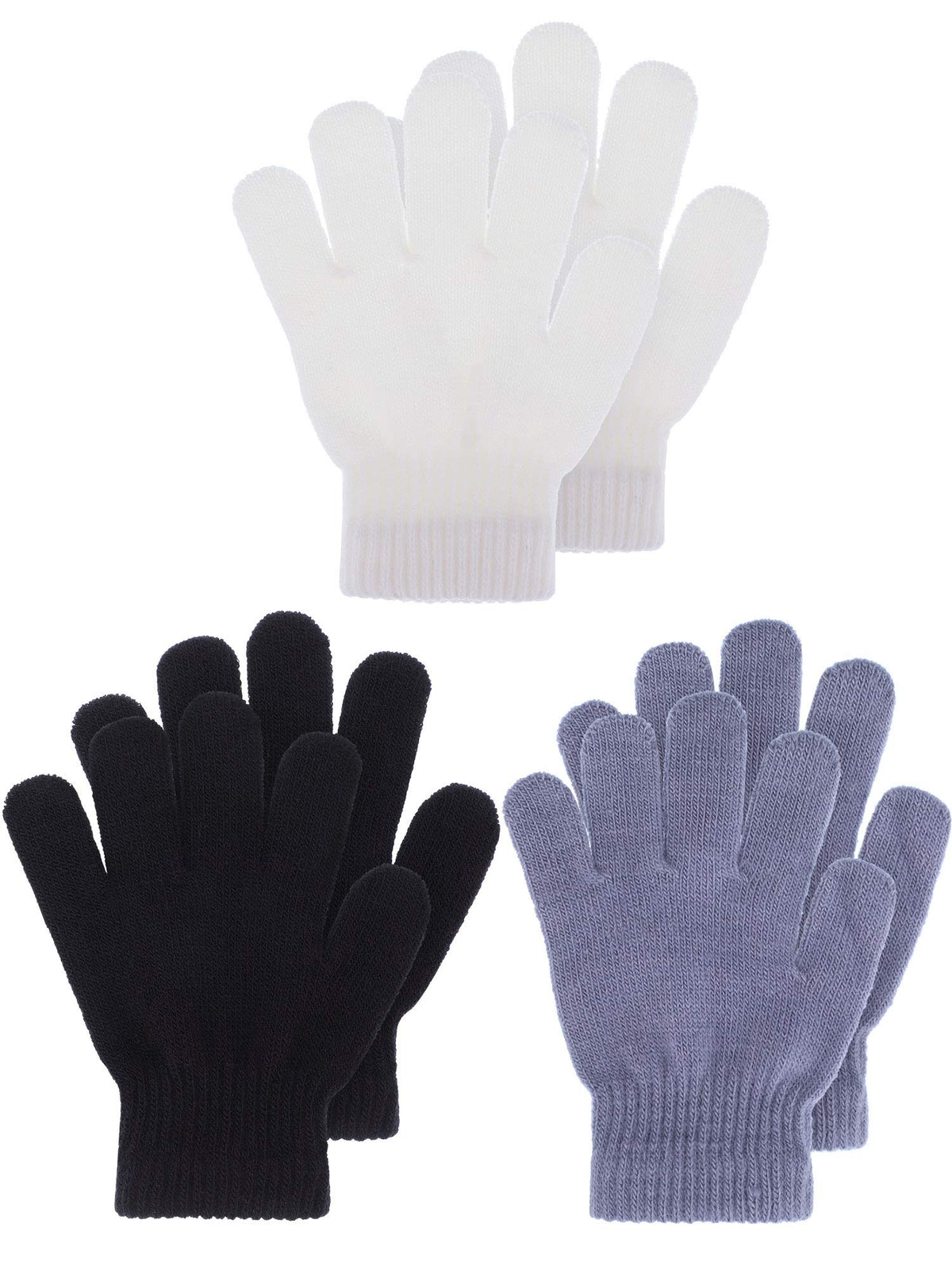 EBOOT 3 Pairs Winter Kids Gloves Warm