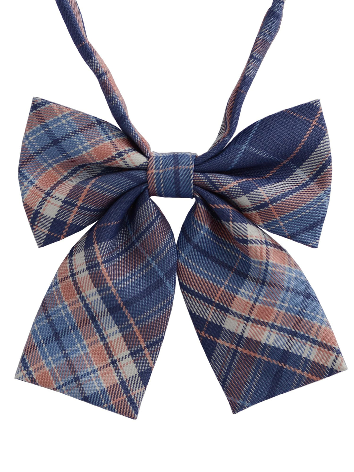 Women's Classic Plaid Bow Tie Adjustable Pre-Tied Bowtie