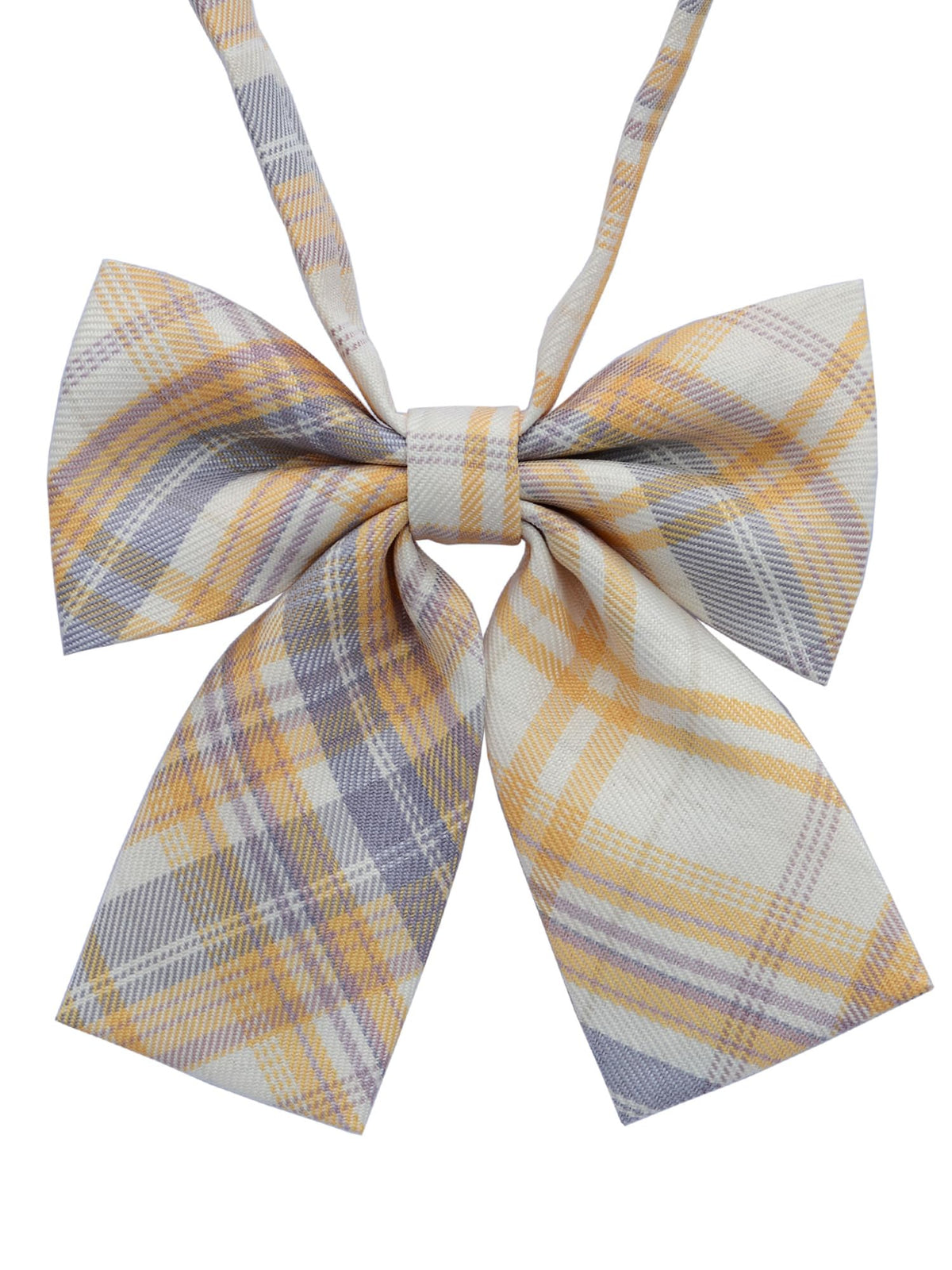 Women's Classic Plaid Bow Tie Adjustable Pre-Tied Bowtie