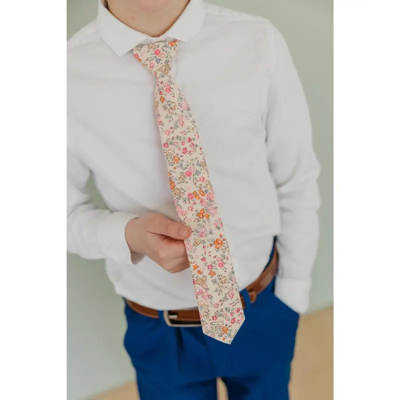 Pink Meadow Boys Tie