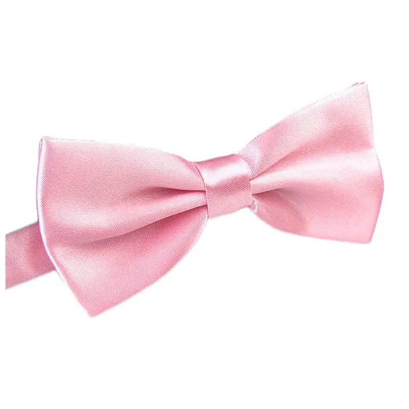 AWAYTR Men's Pre-Tied Synthetic Polyester Bow Tie - Classic Style Adds Polished Poise, 2.4 In Satin Silk Look, Adjustable for Wedding Party Fancy Occasions