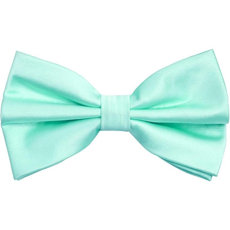 Men's Pre-tied Adjustable Bow Tie - Solid Bow Design, Bowknot, Approx 4.7", Classic Cut, Polyester Silk, Formal Tuxedo Accessory