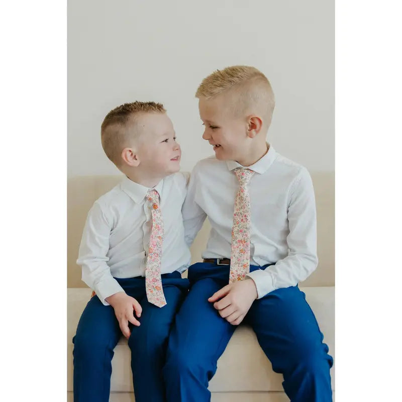 Pink Meadow Boys Tie