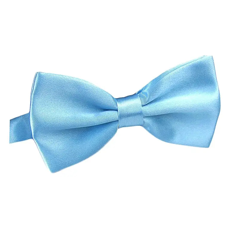 AWAYTR Men's Pre-Tied Synthetic Polyester Bow Tie - Classic Style Adds Polished Poise, 2.4 In Satin Silk Look, Adjustable for Wedding Party Fancy Occasions