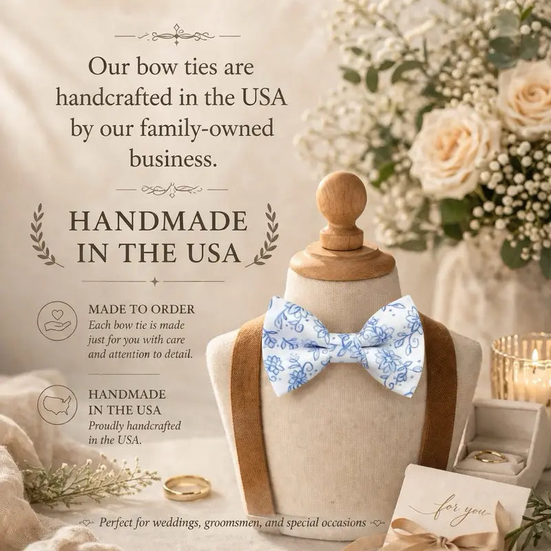 Satin Sage Green Bow Tie