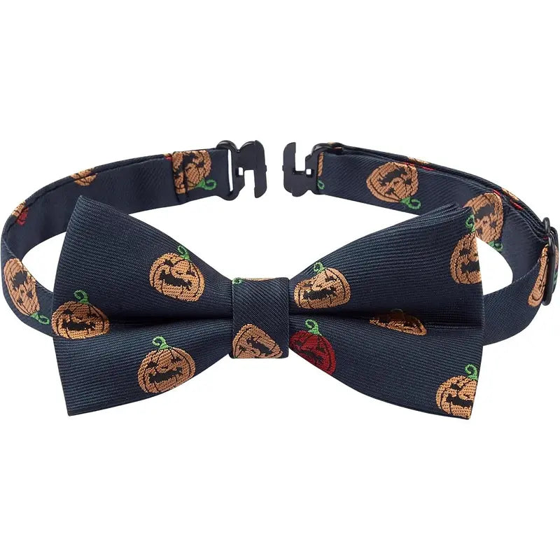 Toddler Boys Bow Tie Pre Tied Adjustable Clip-On Paisley, Blue Fun Patterned Bowties for Kids Wedding & Party