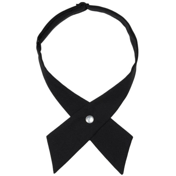 Criss-Cross Bow Tie for Men Women Uniform Adjustable Neck Tie for Girls