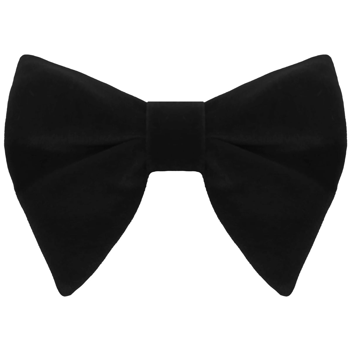 Luckyvestir Men's Velvet Bow Tie, Pre-Tied Adjustable Bowties, Silk Black Neckties for Men Women for Party Business Gift