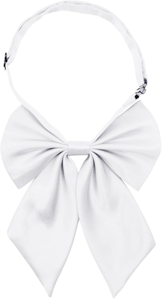 Bow Tie for Women Pre-tied Satin Womens Tie Adjustable Women's Bowknot Bow Tie for Uniform Cosplay Party