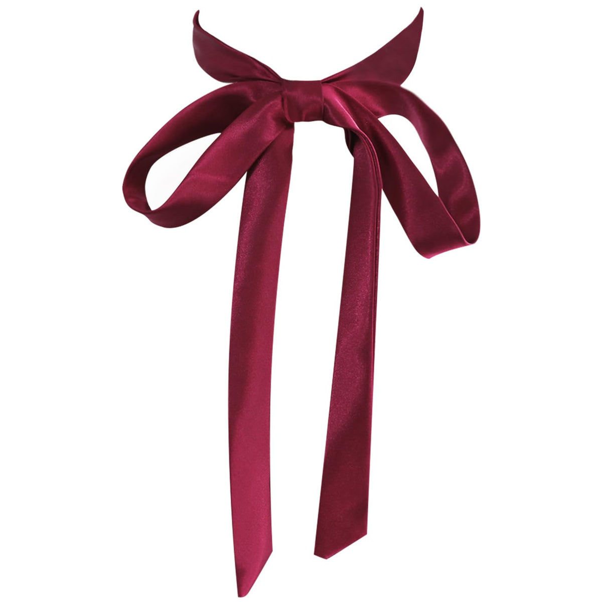 LJBFNN Bow Ties for Women Self Tie Satin Ribbon Bow Ties for Uniform Cosplay Womens Accessory