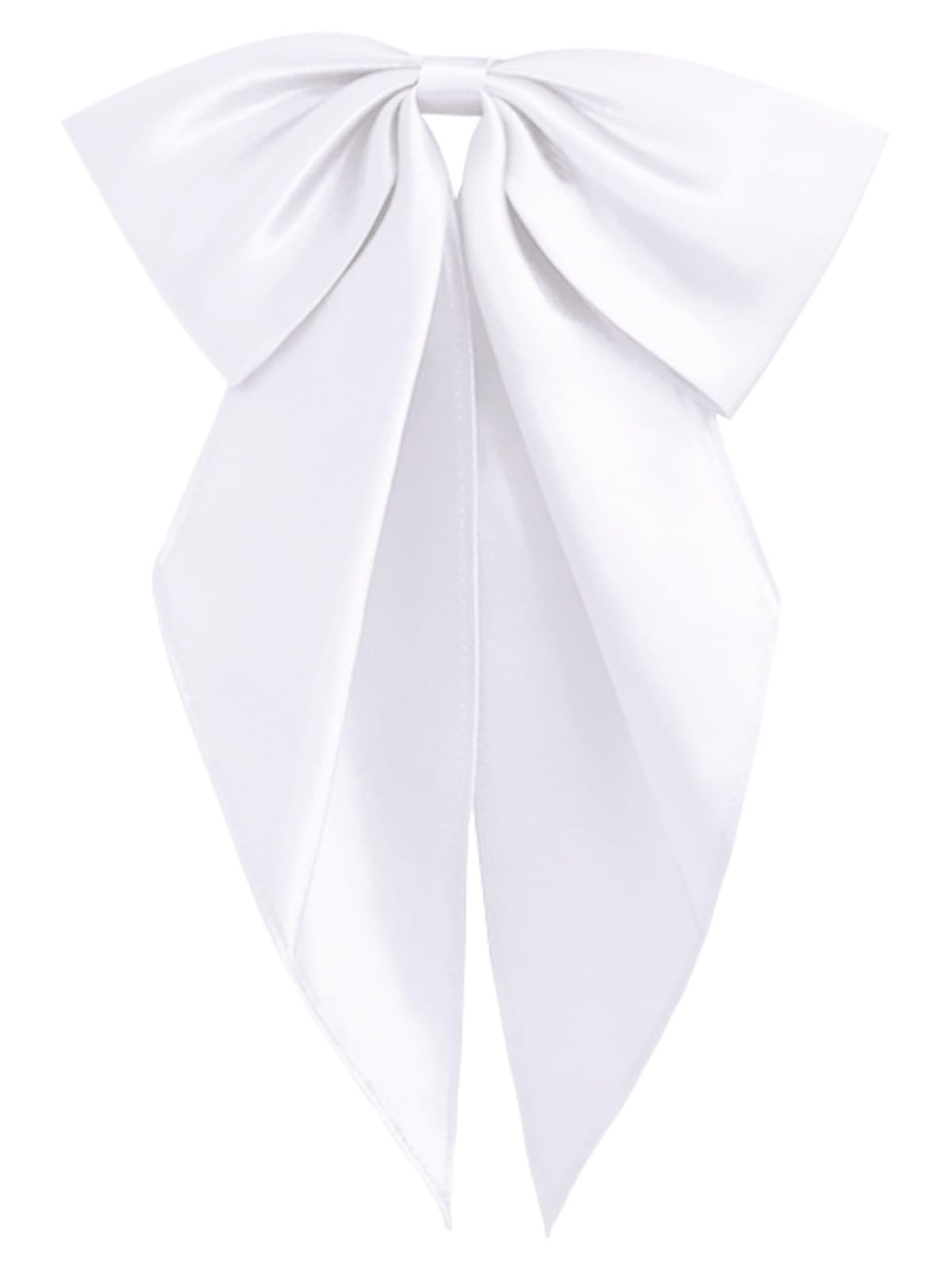 Satin Bow Ties for Women Men, Adjustable Big Womens Bowtie Pre-tied Large Bowties Cosplay Party Date Casual