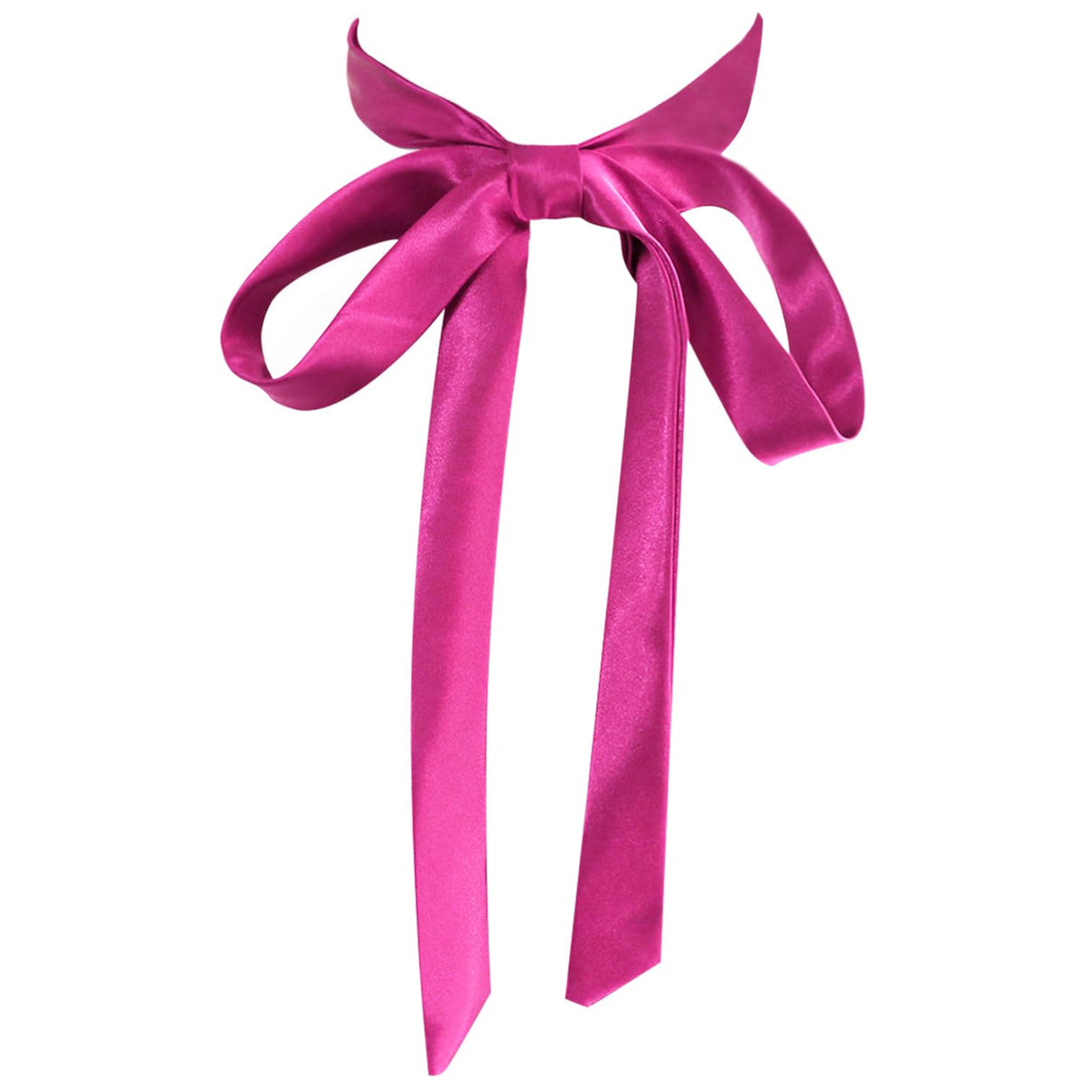 LJBFNN Bow Ties for Women Self Tie Satin Ribbon Bow Ties for Uniform Cosplay Womens Accessory