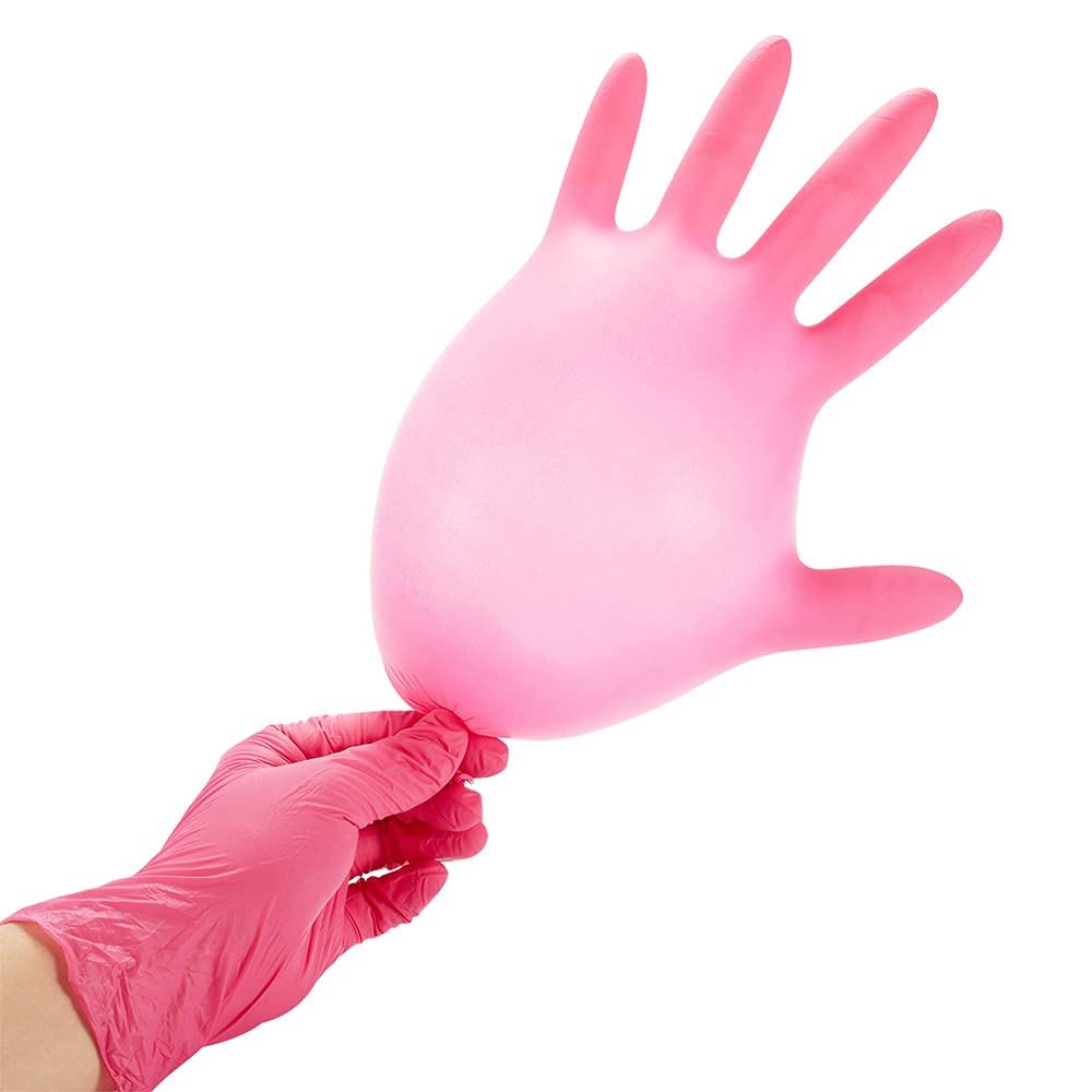 Kids Gloves Disposable, Nitrile Glove for Children, Latex Free Gloves, Powder Free- for Crafting, Painting, Cleaning- 100 PCS
