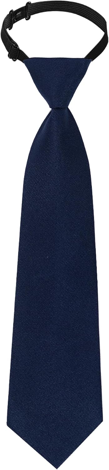 Sucrain 1pcs Boy's Necktie Pre-tied Adjustable Neck Strap Tie for Wedding Graduation School Uniforms