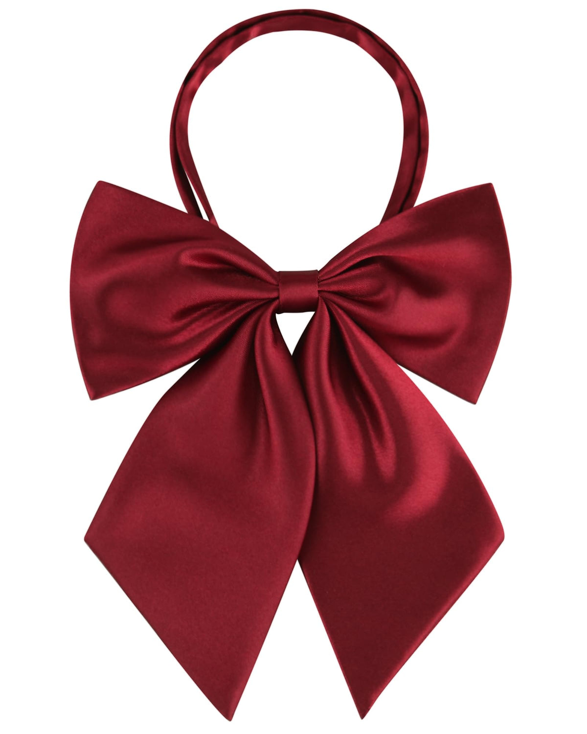 AWAYTR Ladies Adjustable Pre Tied Bowtie - Solid Color Bow Ties for Women