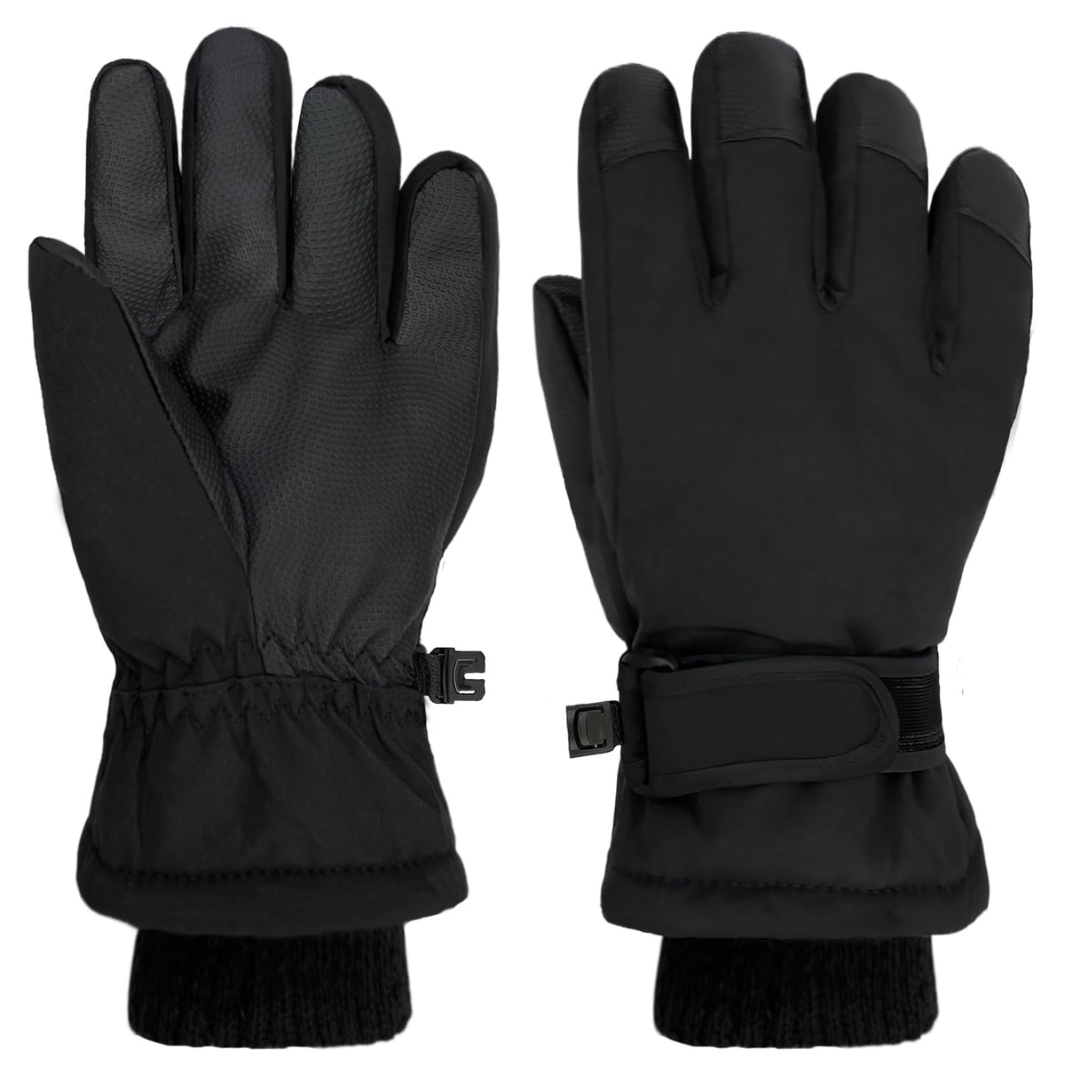 Kids Winter Snow Ski Gloves for Boys Girls Children Snowboard Waterproof Thermal Fleece Gloves for Cold Weather