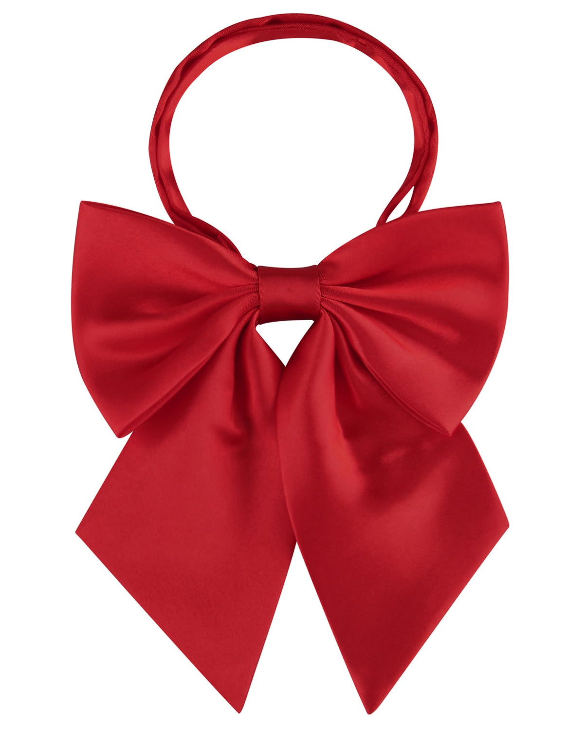 AWAYTR Ladies Adjustable Pre Tied Bowtie - Solid Color Bow Ties for Women