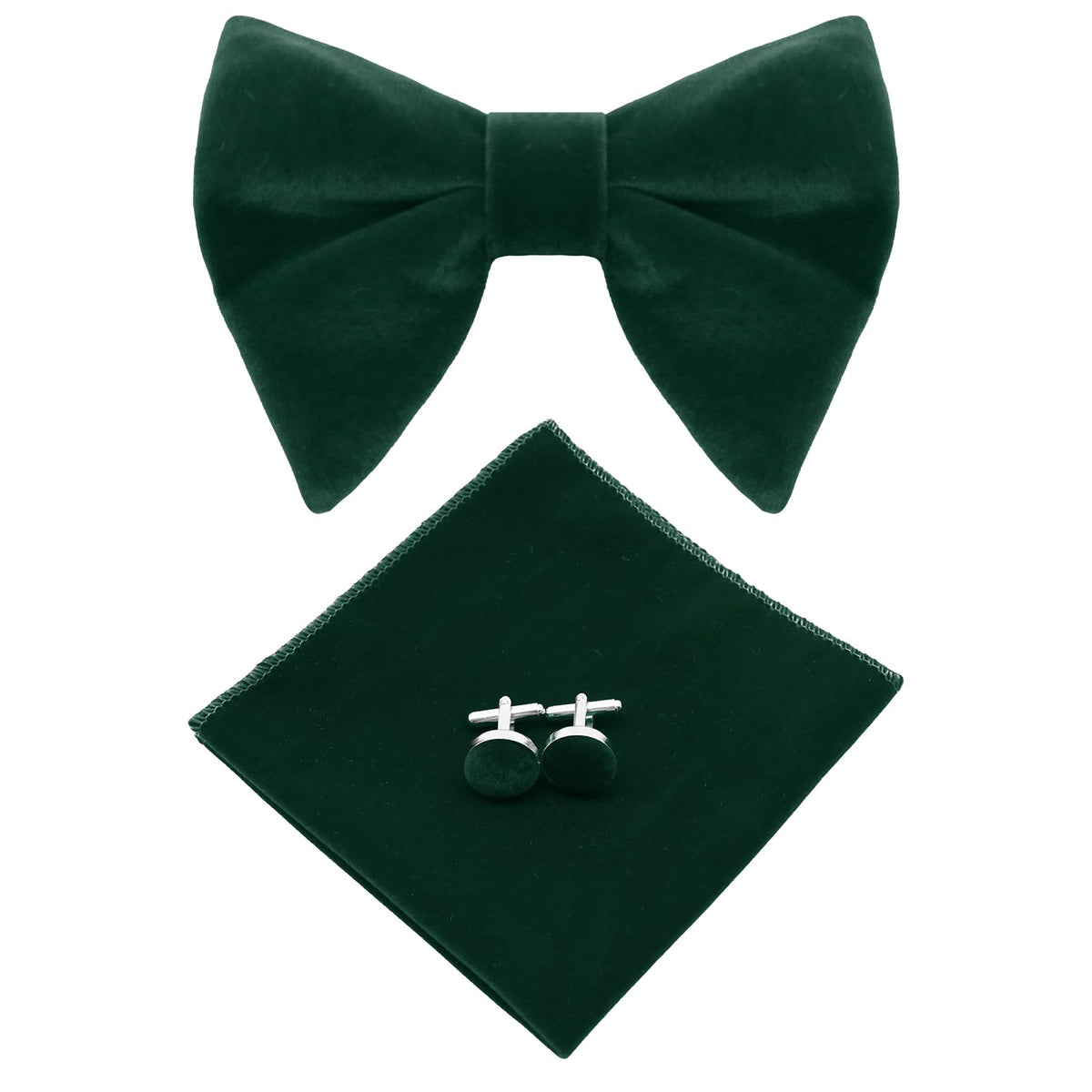 Luckyvestir Men's Velvet Bow Tie, Pre-Tied Adjustable Bowties, Silk Black Neckties for Men Women for Party Business Gift