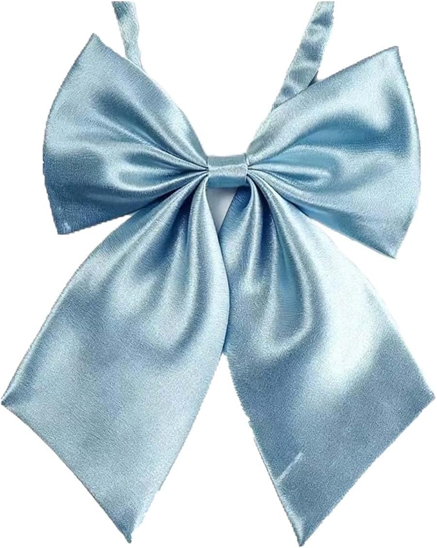 LOPURO Lady Adjustable Pre-tied Bow Tie,Women Uniform Bowtie for Cosplay
