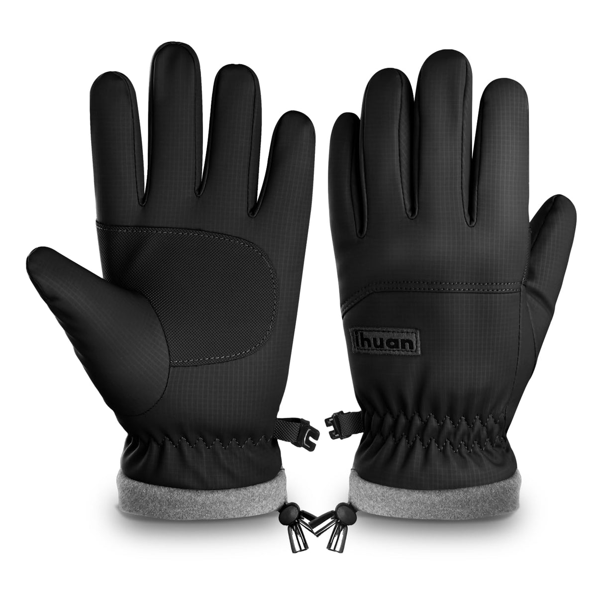 ihuan Kids Winter Waterproof Ski Gloves, Snowboarding Touchscreen Snow Cycling Running Gloves for Boys Girls