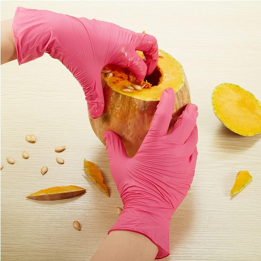 Kids Gloves Disposable, Nitrile Glove for Children, Latex Free Gloves, Powder Free- for Crafting, Painting, Cleaning- 100 PCS