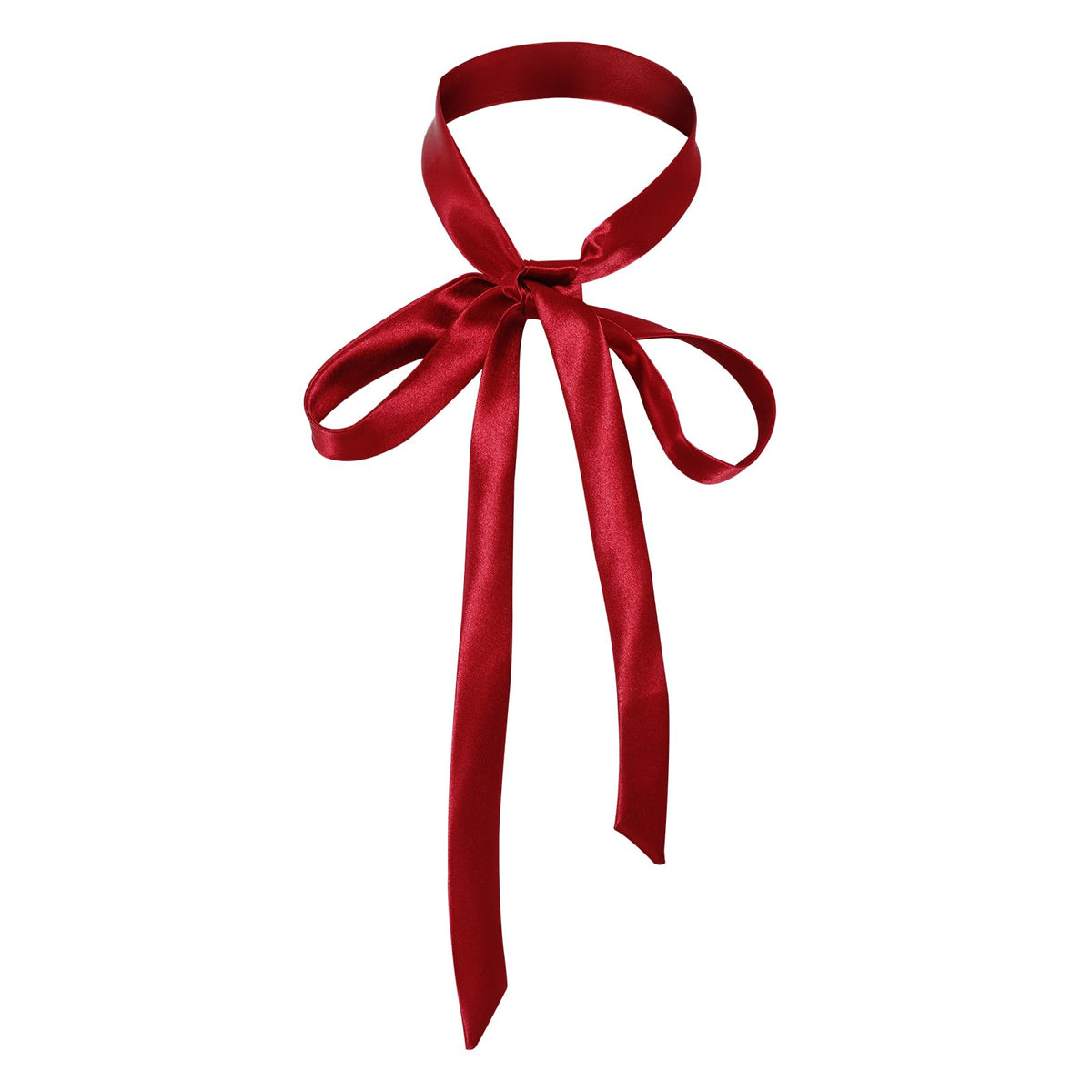 Jmkcoz Bow Tie for Women Girls Satin Ribbon Self-tie Bowtie Necktie