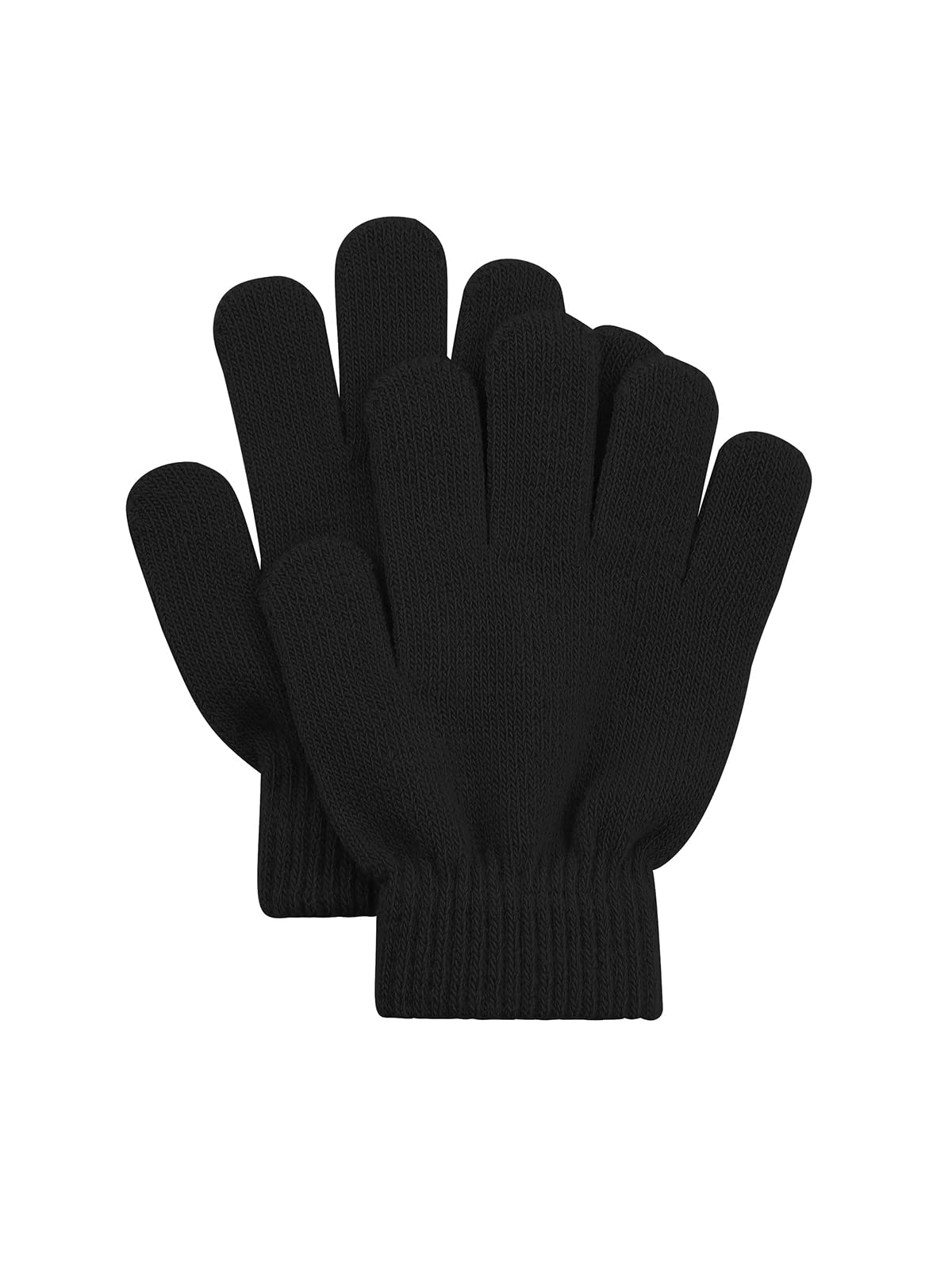 Kids Winter Gloves for Toddler Boys Girls Warm Full Finger Knit Mittens